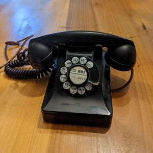 VTG 1930/40s Art Deco Bakelite Rotary Dial Phone Western Electric